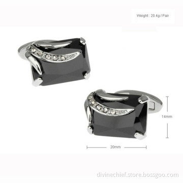 Fashion Rhinestone Suit Shirt Cufflinks For Man's Gift